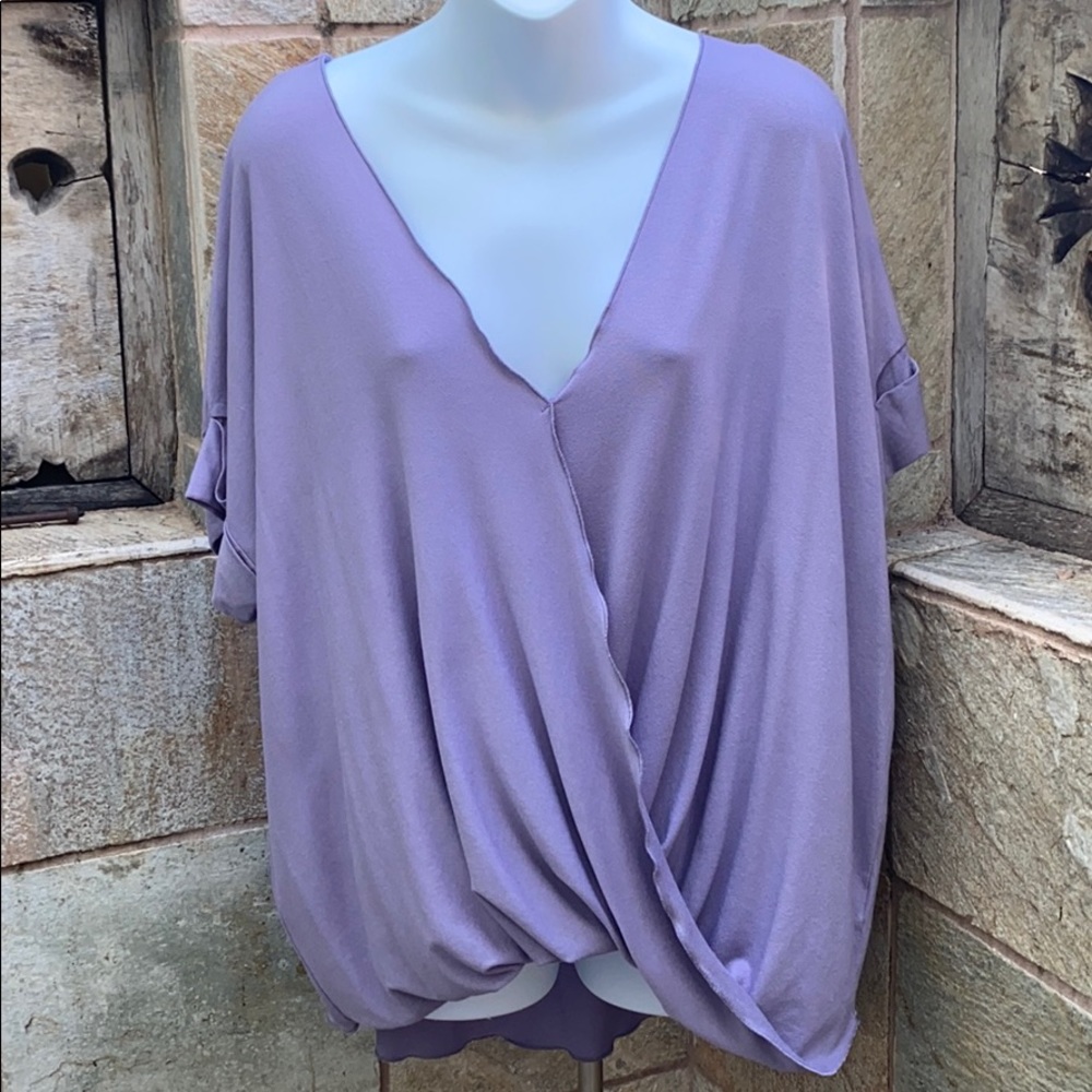 Eden In Love Faux Wrap Blouse